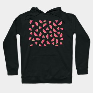 Pink Watermelon Pattern Hoodie